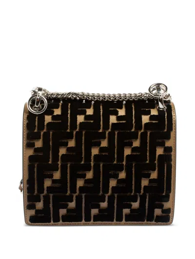 Pre-owned Fendi Kan  Leather Shoulder Bag
