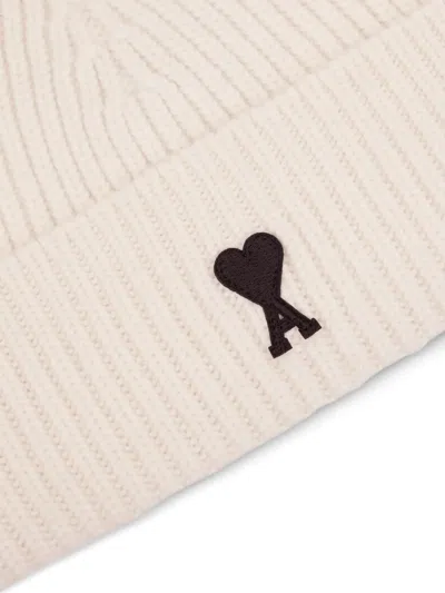 Ami Alexandre Mattiussi Ami De Coeur Wool Beanie In Multi