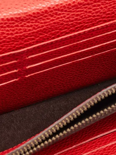 Pre-owned Carolina Herrera Vintage  Leather Flap Wallet
