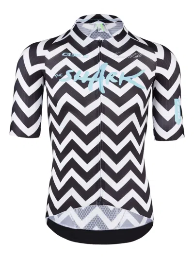 Q36.5 Chevron-pattern Cycling Vest