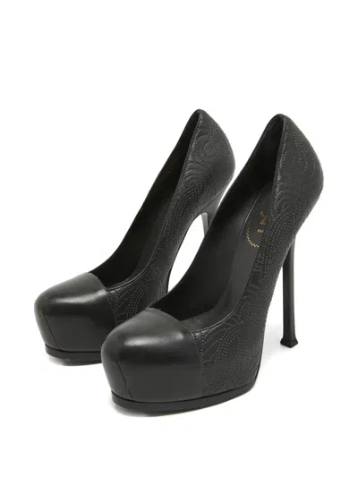 Pre-owned Saint Laurent 140mm Tribtoo Platform Stiletto Pumps