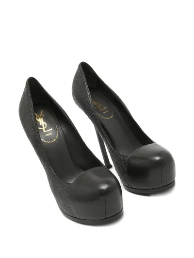 Pre-owned Saint Laurent 140mm Tribtoo Platform Stiletto Pumps