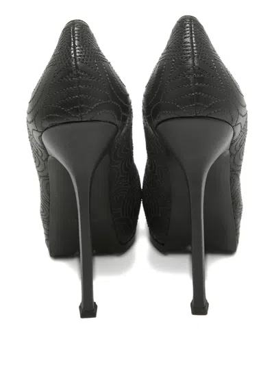 Pre-owned Saint Laurent 140mm Tribtoo Platform Stiletto Pumps