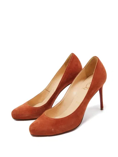 Pre-owned Christian Louboutin 95mm Suede Pumps
