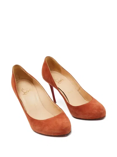 Pre-owned Christian Louboutin 95mm Suede Pumps
