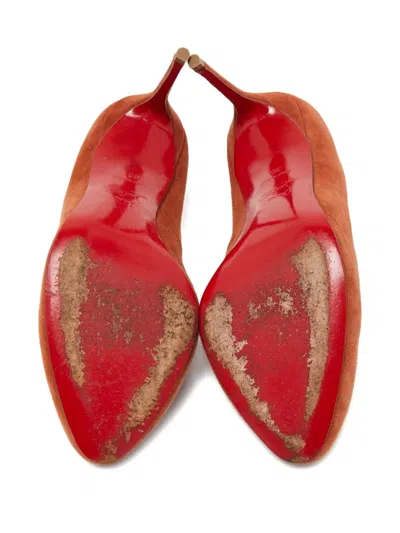 Pre-owned Christian Louboutin 95mm Suede Pumps