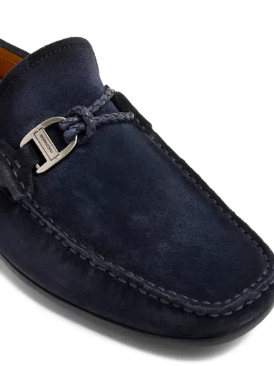 Magnanni Braided-buckle Loafers
