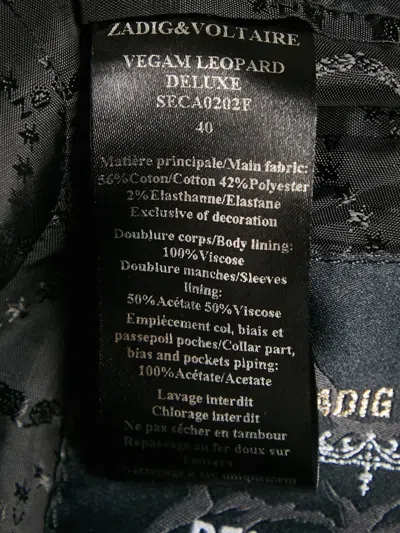 Pre-owned Zadig & Voltaire Leopard-print Blazer