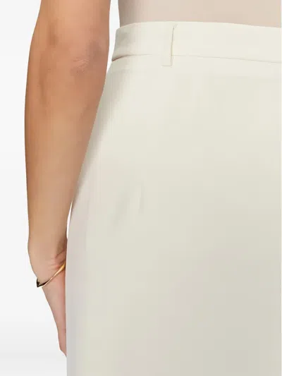 Simona Corsellini Split-front Skirt In White