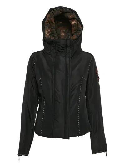 Pre-owned Calvin Klein Embellished Hooded Jacket