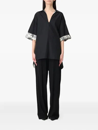 Simona Corsellini Printed-cuff Blouse