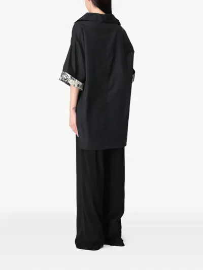 Simona Corsellini Printed-cuff Blouse