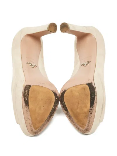 Pre-owned Prada 120mm Peep-toe Platform Pumps