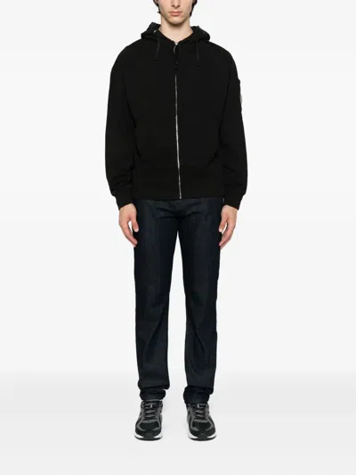 C.p. Company Metropolis Series Zip-up Hoodie In Black