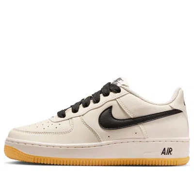 Nike (gs)  Air Force 1 Low Lv8 'soft Pearl Gum Black' In Neutral