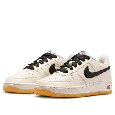 Nike (gs)  Air Force 1 Low Lv8 'soft Pearl Gum Black' In Neutral