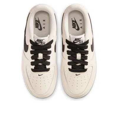 Nike (gs)  Air Force 1 Low Lv8 'soft Pearl Gum Black' In Neutral