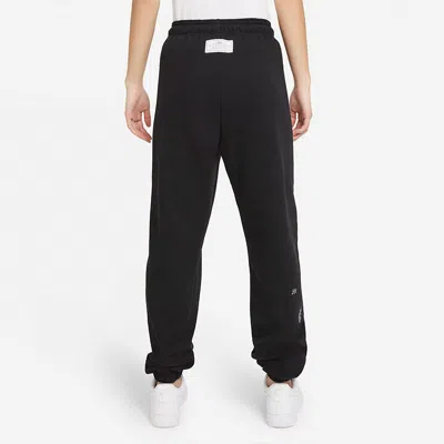 Nike (wmns)  Sportswear Icon Clash Oversized Casual Sports Lacing Breathable Long Pants/trousers Blac In Black
