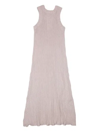 Kowtow Ribbed Sleeveless Dress In Pink