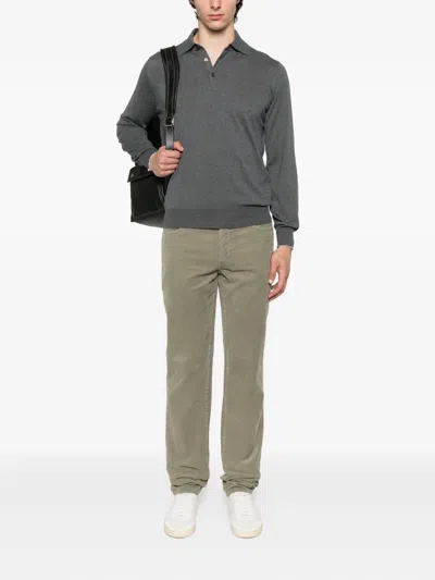 Brunello Cucinelli Corduroy Five-pocket Trousers In Gray