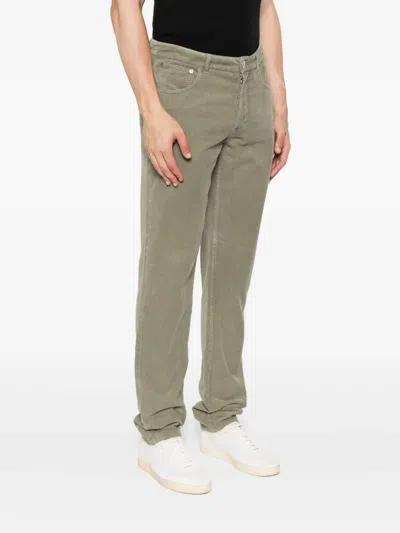 Brunello Cucinelli Corduroy Five-pocket Trousers In Gray
