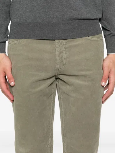 Brunello Cucinelli Corduroy Five-pocket Trousers In Gray