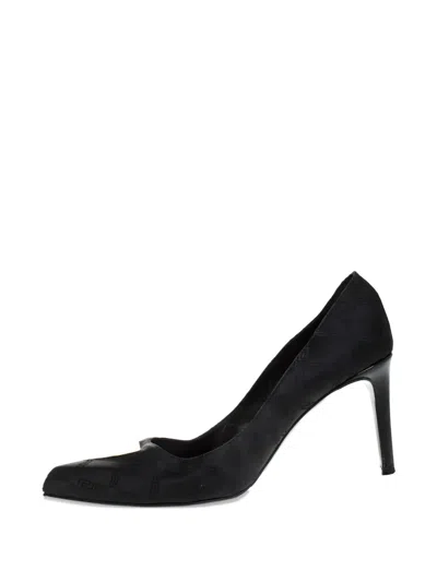 Pre-owned Versace 2024 90mm Pointed Toe Pumps In Black