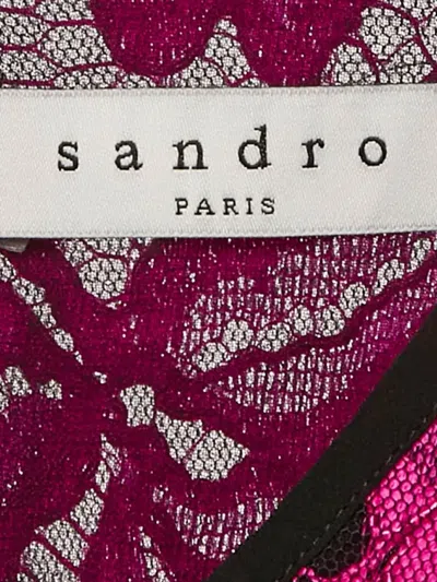 Pre-owned Sandro  Floral-lace Skirt (set Of Two)