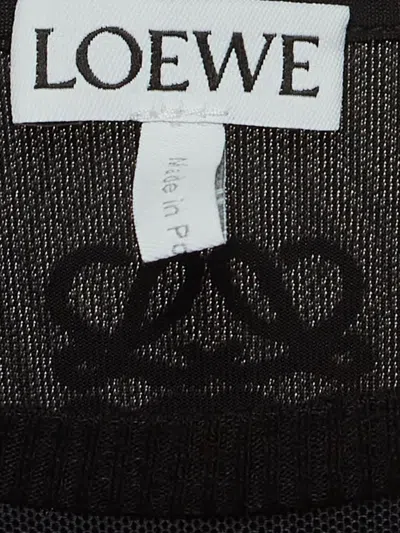 Pre-owned Loewe Anthurium-print Long-sleeve Top In Black