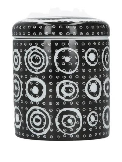 10 Corso Como Circles Print Ceramic Candle In Black