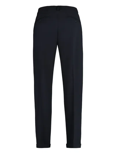 Dondup Roll-up Cuffs Tailored Trousers In Black