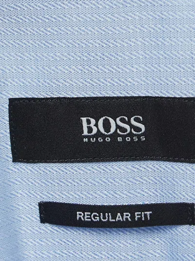 Pre-owned Hugo Boss  Cotton Stripe Shirt In Blue