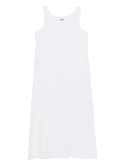 Pre-owned Maison Margiela 2010s Square Neck Dress In White