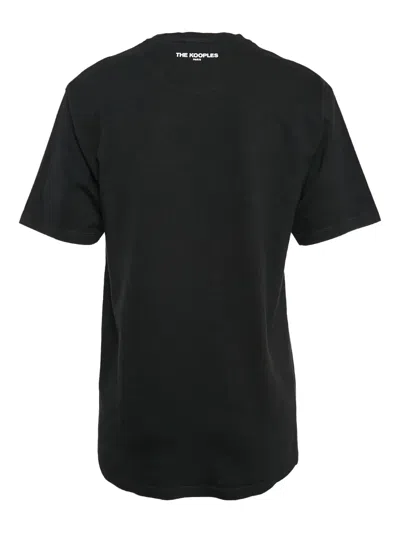 Pre-owned The Kooples Cotton T-shirt In Black