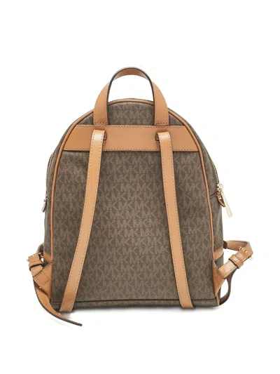 Pre-owned Michael Kors Leather Backpack In Brown