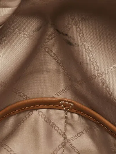 Pre-owned Michael Kors Leather Backpack In Brown