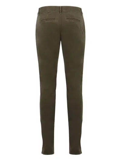 Frame Straight-leg Slim-cut Chino Trousers In Brown