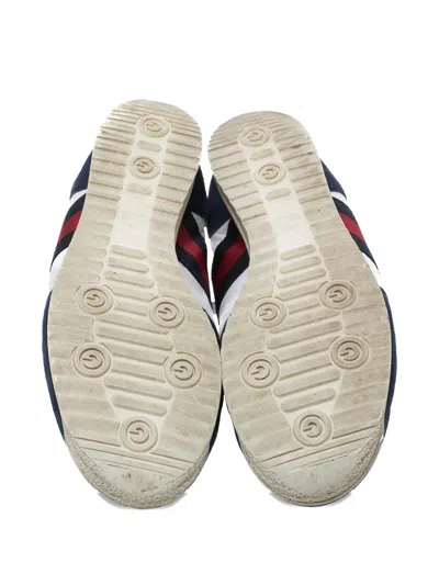 Pre-owned Gucci Sylvie Web Sneakers In Brown