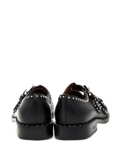 Pre-owned Givenchy Stud-embellished Monk Shoes In Black