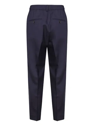 Be Able Pleated Drawstring Trousers In Blue