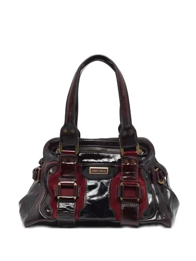 Pre-owned Jimmy Choo Malena Satchel Bag In Black