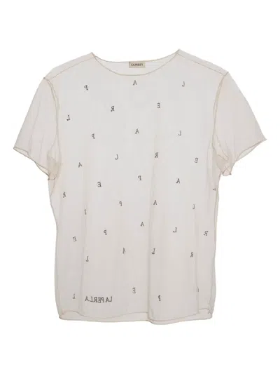 Pre-owned La Perla  Letter-print T-shirt In Pink