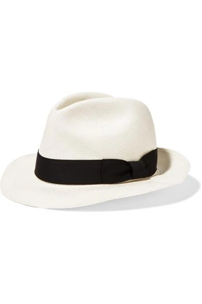 Shop Sensi Studio Classic Toquilla Straw Panama Hat In White