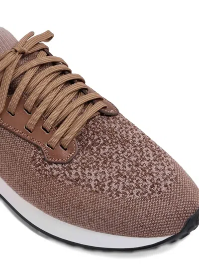 Magnanni Stratus Knitted Sneakers In Brown