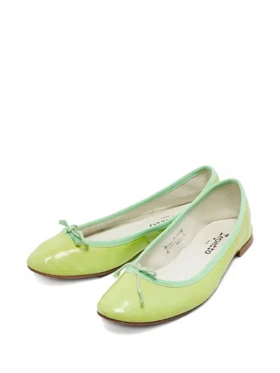 Pre-owned Repetto  Leather Ballet Flats In Green
