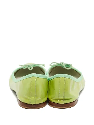 Pre-owned Repetto  Leather Ballet Flats In Green
