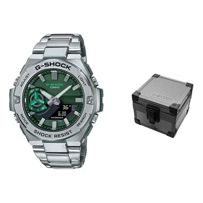 Casio G-shock G-steel 'silver Green' In Neutral