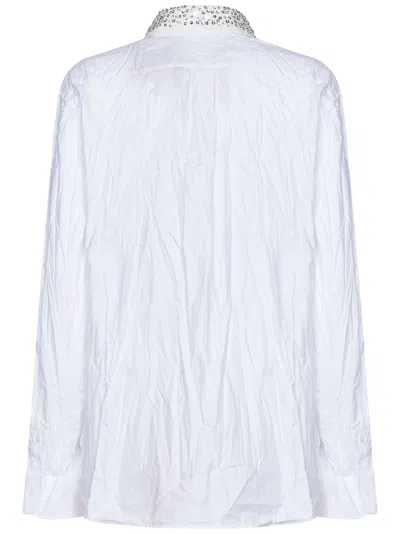 N°21 Crystal-embellished Cotton Shirt