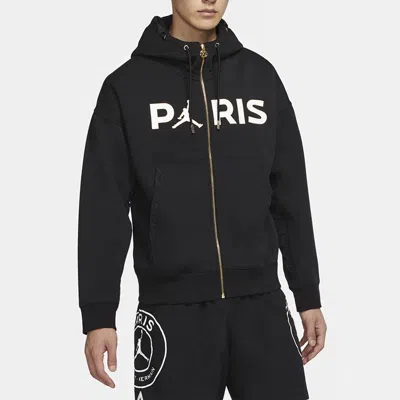 Air Jordan Paris Saint-germain Cardigan Sports Knit Jacket Black