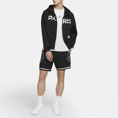 Air Jordan Paris Saint-germain Cardigan Sports Knit Jacket Black